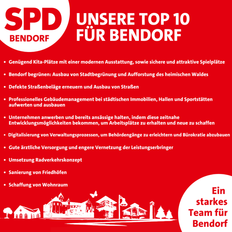 Read more about the article Unsere Top 10 für Bendorf