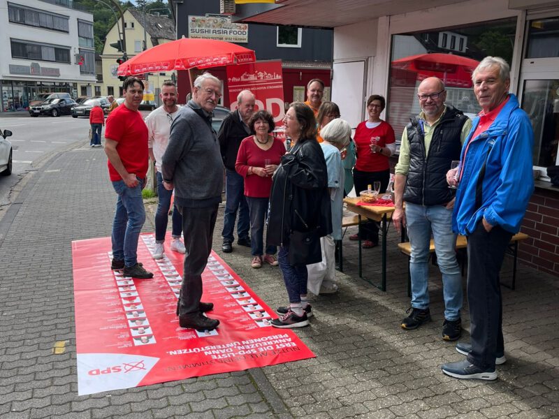 Infostand in Sayn